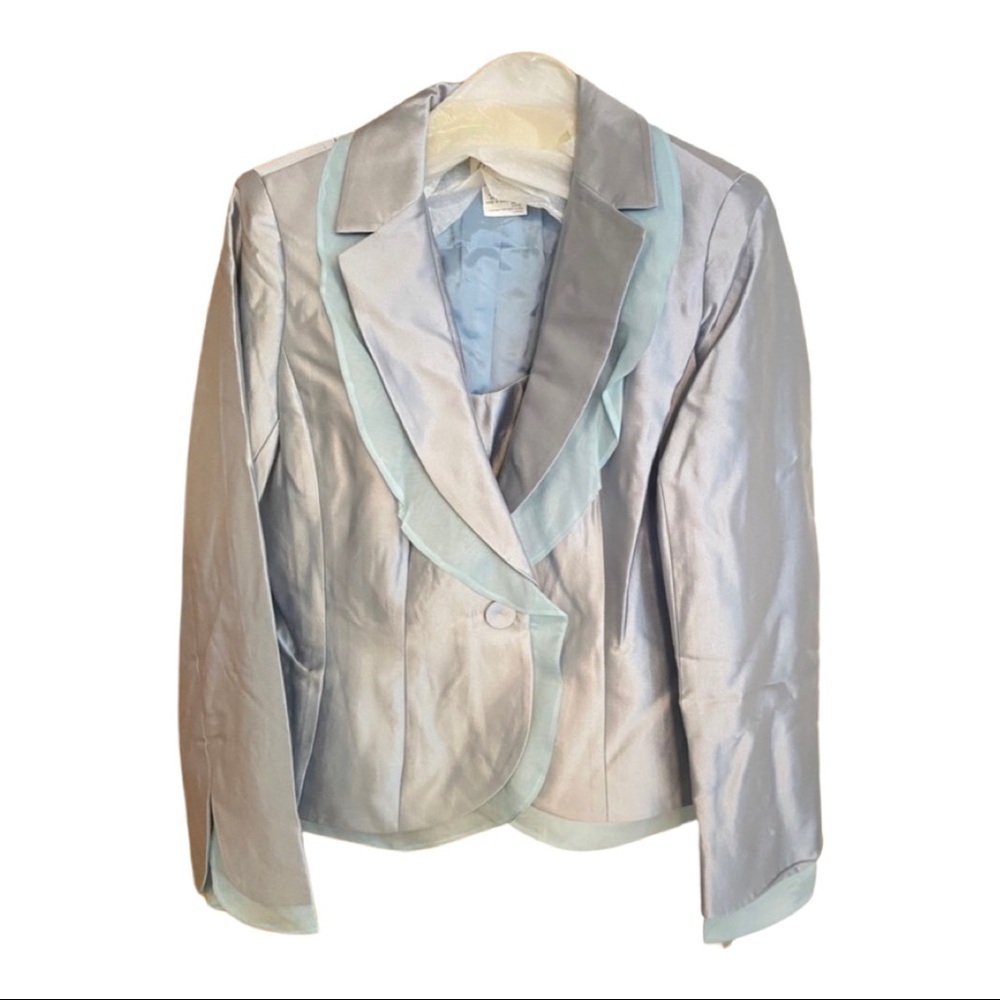 Jovani Skirt Suit Light Blue
